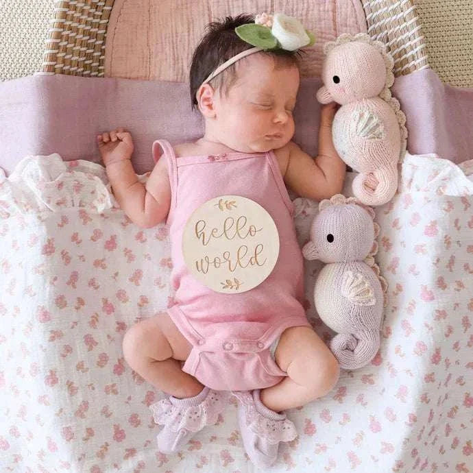 Cuddle + Kind Baby Seahorse Lilac