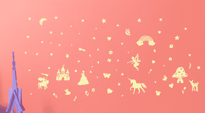 Fairy Tales Glow in the Dark Wall Stickers