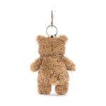 Bartholomew Bear Bag Charm - Jellycat plush toy, view 3