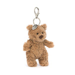 Bartholomew Bear Bag Charm - Jellycat plush toy