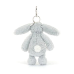 Bashful Silver Bunny Bag Charm - Jellycat plush toy, view 3