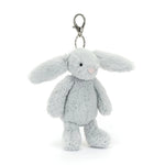 Bashful Silver Bunny Bag Charm - Jellycat plush toy, view 4