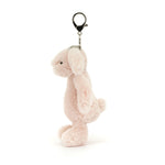 Bashful Blush Bunny Bag Charm - Jellycat plush toy, view 2