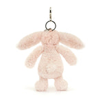 Bashful Blush Bunny Bag Charm - Jellycat plush toy, view 3