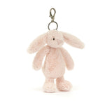 Bashful Blush Bunny Bag Charm - Jellycat plush toy, view 4