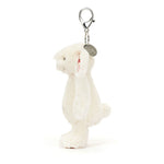 Blossom Cream Bunny 'Berry' Bag Charm - Jellycat plush toy, view 2