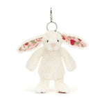 Blossom Cream Bunny 'Berry' Bag Charm - Jellycat plush toy